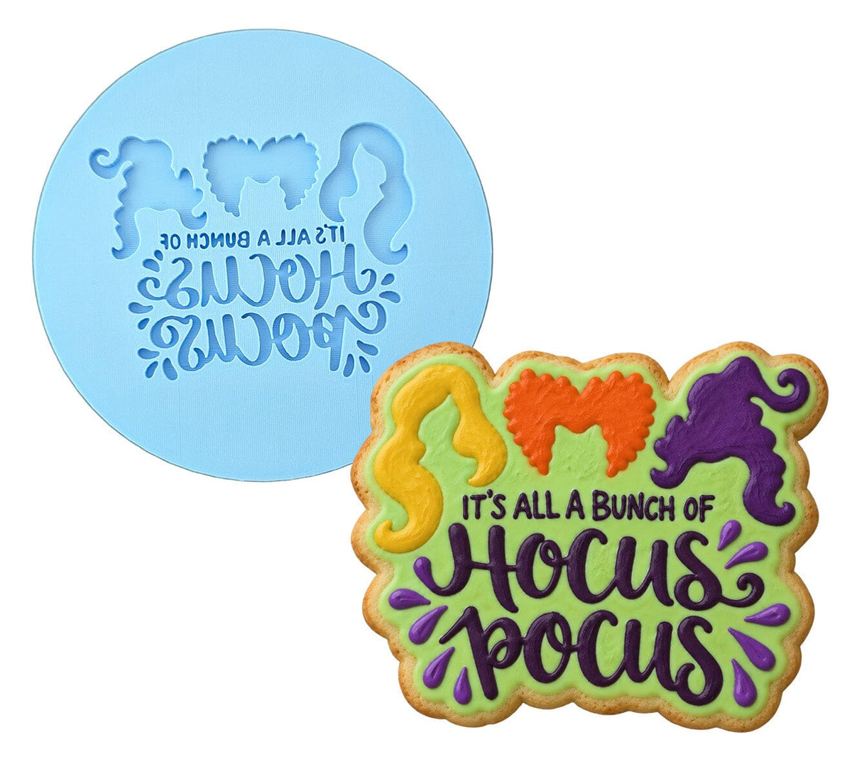 It's All Just a Bunch of Witch Sisters Cookie Cutter | Stamp | Stencil #1 Halloween / Fall Cookie Cutter Lady MINI - 2 Inches (5cm) Debosser ONLY 
