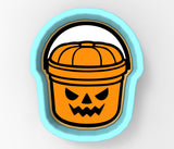 Jack O Lantern Candy Pail Cookie Cutter | Stamp | Stencil - SHARP EDGES - FAST Shipping - Choose Your Own Size! #1