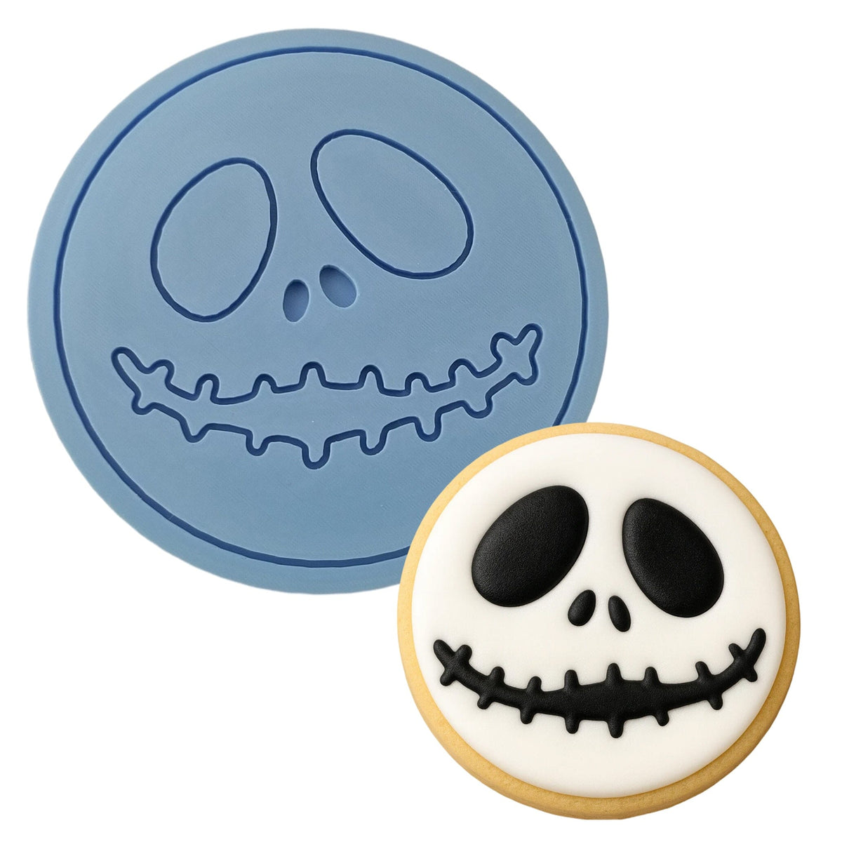 Jack Skeleton Cookie Cutter | Stamp | Stencil #1 Halloween / Fall Cookie Cutter Lady MINI - 2 Inches (5cm) Debosser ONLY 