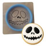 Jack Skeleton Cookie Cutter | Stamp | Stencil #1 Halloween / Fall Cookie Cutter Lady MINI - 2 Inches (5cm) **BUNDLE** Cutter + Stencil 