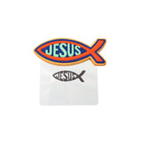 Jesus Fish Cookie Cutter | Stamp | Stencil #1 Easter / Spring / Flower Cookie Cutter Lady MINI - 2 Inches (5cm) Stencil ONLY 