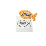 Jesus Fish Ichthys 1 Cookie Cutter | Stamp | Stencil - SHARP EDGES - FAST Shipping - Choose Your Own Size! #1 Cookie Cutter Lady LITTLE - 3 Inches (7.62cm) Stencil ONLY 