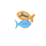 Jesus Fish Ichthys 1 Cookie Cutter | Stamp | Stencil - SHARP EDGES - FAST Shipping - Choose Your Own Size! #1 Cookie Cutter Lady LITTLE - 3 Inches (7.62cm) Stamp ONLY 