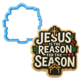 Jesus is the Reason for the Season Cookie Cutter | Stamp | Stencil - SHARP EDGES - FAST Shipping - Choose Your Own Size! #1 Cookie Cutter Lady LITTLE - 3 Inches (7.62cm) Cookie Cutter ONLY (Outline) 