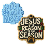 Jesus is the Reason for the Season Cookie Cutter | Stamp | Stencil - SHARP EDGES - FAST Shipping - Choose Your Own Size! #1 Cookie Cutter Lady LITTLE - 3 Inches (7.62cm) **BUNDLE** Cutter + Stamp 