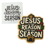 Jesus is the Reason for the Season Cookie Cutter | Stamp | Stencil - SHARP EDGES - FAST Shipping - Choose Your Own Size! #1 Cookie Cutter Lady 