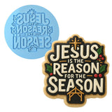 Jesus is the Reason for the Season Cookie Cutter | Stamp | Stencil - SHARP EDGES - FAST Shipping - Choose Your Own Size! #1 Cookie Cutter Lady LITTLE - 3 Inches (7.62cm) Debosser ONLY 