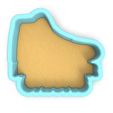 a cookie cutter with a cookie shaped like a thumb