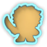 a cookie cutter shaped like a cartoon character