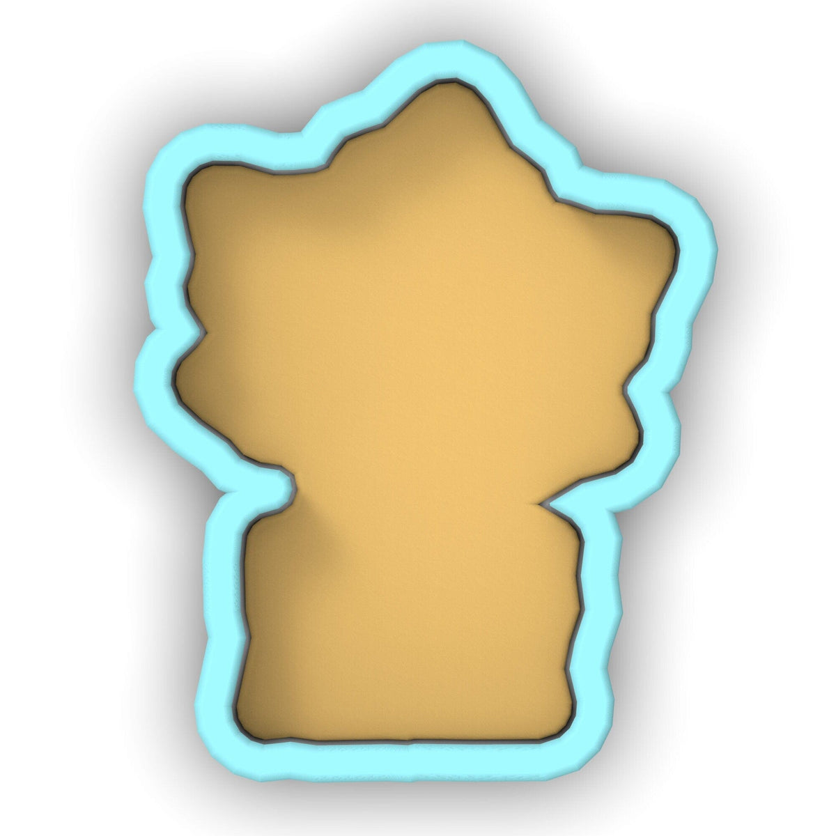 a cookie shaped like a piece of bread