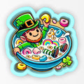 Leprechaun Cereal Splash 1 Cookie Cutter | Stamp | Stencil - SHARP EDGES - FAST Shipping - Choose Your Own Size! #1