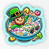Leprechaun Cereal Splash 1 Cookie Cutter | Stamp | Stencil - SHARP EDGES - FAST Shipping - Choose Your Own Size! #1