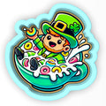 Leprechaun Cereal Splash 2 Cookie Cutter | Stamp | Stencil - SHARP EDGES - FAST Shipping - Choose Your Own Size! #1