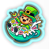 Leprechaun Cereal Splash 2 Cookie Cutter | Stamp | Stencil - SHARP EDGES - FAST Shipping - Choose Your Own Size! #1