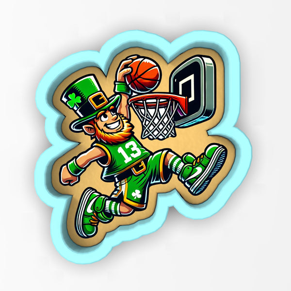 Leprechaun Dunking 1 Cookie Cutter | Stamp | Stencil - SHARP EDGES - FAST Shipping - Choose Your Own Size! #1