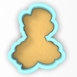 Leprechaun Sitting on Clover 1 Cookie Cutter | Stamp | Stencil - SHARP EDGES - FAST Shipping - Choose Your Own Size! #1