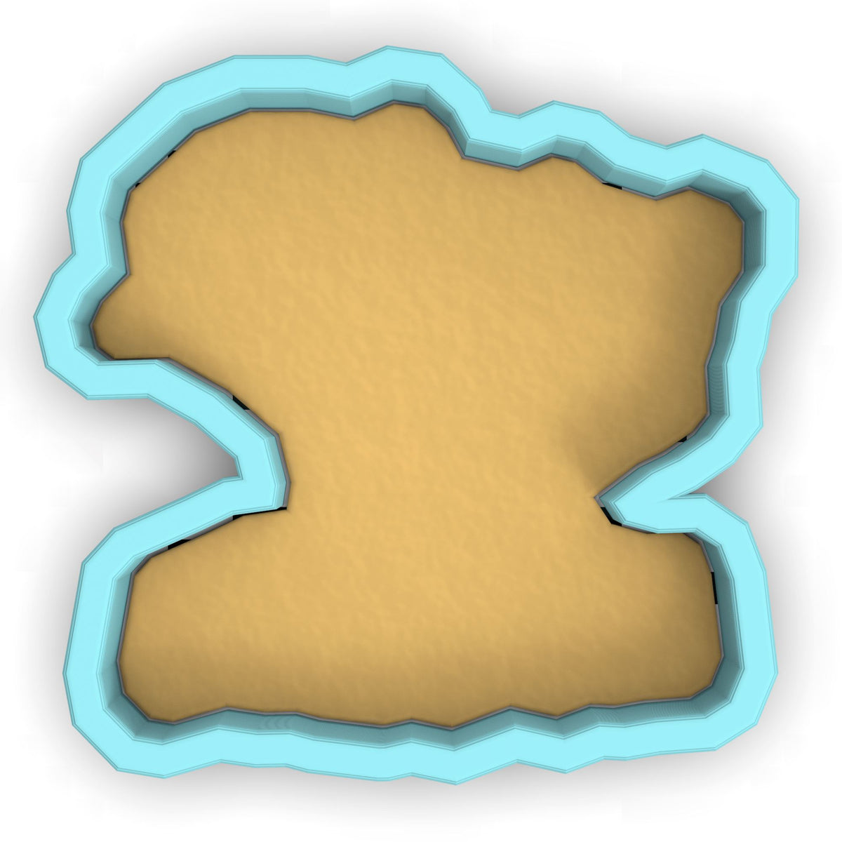 a cookie shaped like the shape of the letter s