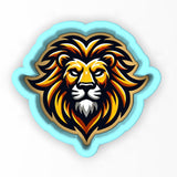 a picture of a lion head on a white background