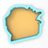 a cookie cutter shaped like the shape of a state