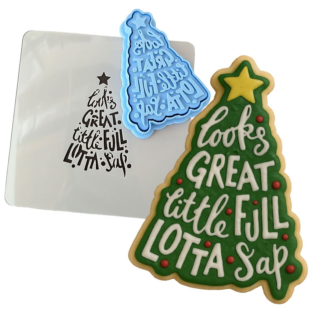Little Full Lotta Sap Cookie Cutter | Stamp | Stencil #2 Xmas / Winter / NYE Cookie Cutter Lady 