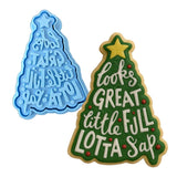 Little Full Lotta Sap Cookie Cutter | Stamp | Stencil #2 Xmas / Winter / NYE Cookie Cutter Lady MINI - 2 Inches (5cm) Cookie Cutter ONLY (Outline) 