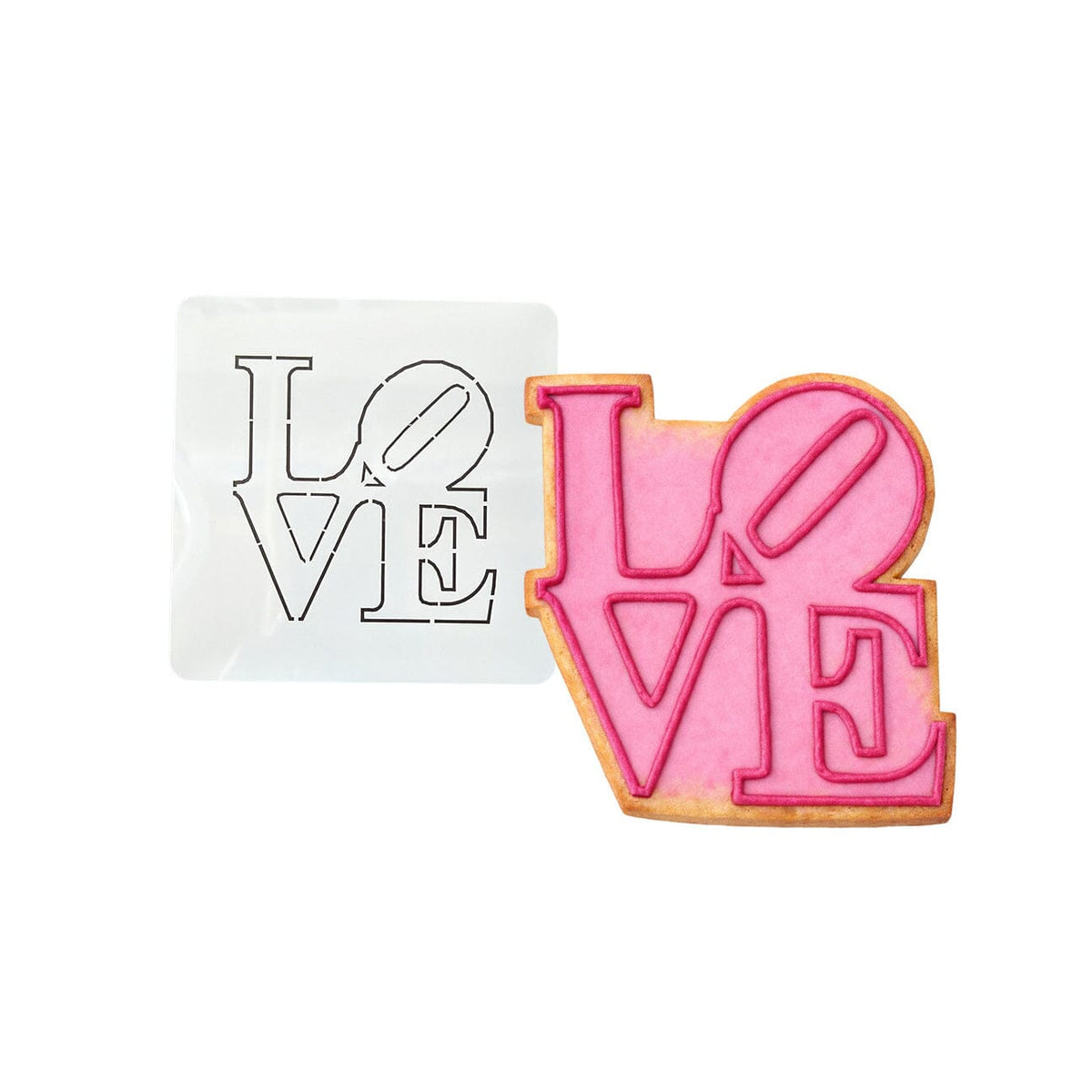 Love Cookie Cutter | Stamp | Stencil #1 Wedding / Baby / V Day Cookie Cutter Lady MINI - 2 Inches (5cm) Stencil ONLY 