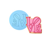 Love Cookie Cutter | Stamp | Stencil #1 Wedding / Baby / V Day Cookie Cutter Lady MINI - 2 Inches (5cm) Debosser ONLY 