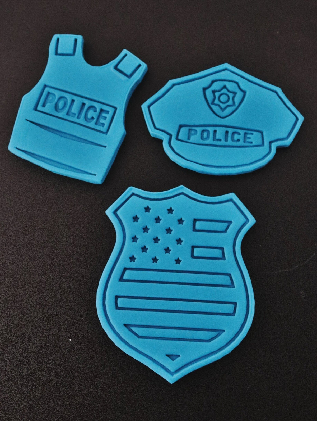Love Police Badge Cookie Cutter | Stamp | Stencil #1 Boys/ Army / Outdoorsman Cookie Cutter Lady 