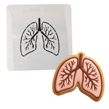 Lungs Cookie Cutter | Stamp | Stencil #1 Halloween / Fall Cookie Cutter Lady MINI - 2 Inches (5cm) Stencil ONLY 