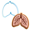 Lungs Cookie Cutter | Stamp | Stencil #1 Halloween / Fall Cookie Cutter Lady MINI - 2 Inches (5cm) Cookie Cutter ONLY (Outline) 