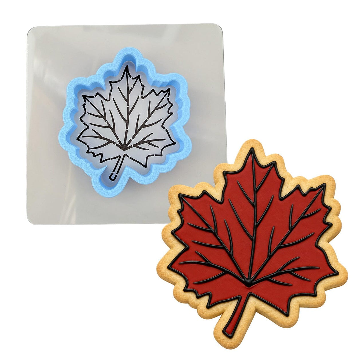 Maple Leaf Cookie Cutter | Stamp | Stencil #2 Halloween / Fall Cookie Cutter Lady 