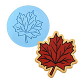 Maple Leaf Cookie Cutter | Stamp | Stencil #2 Halloween / Fall Cookie Cutter Lady MINI - 2 Inches (5cm) Debosser ONLY 