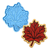 Maple Leaf Cookie Cutter | Stamp | Stencil #2 Halloween / Fall Cookie Cutter Lady MINI - 2 Inches (5cm) **BUNDLE** Cutter + Stamp 