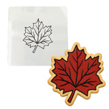 Maple Leaf Cookie Cutter | Stamp | Stencil #2 Halloween / Fall Cookie Cutter Lady MINI - 2 Inches (5cm) Stencil ONLY 