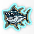 a fish with goggles on its head