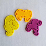 Mary Sanderson Witch Hair Cookie Cutter | Stamp | Stencil #1 Halloween / Fall Cookie Cutter Lady 