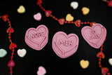 Meh Valentine Candy Heart Cookie Cutter | Stamp | Stencil Wedding / Baby / V Day Cookie Cutter Lady 