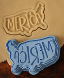 Merica Cookie Cutter | Stamp | Stencil #1 Cookie Cutters Cookie Cutter Lady 