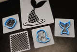 Mermaid Tail Cookie Cutter | Stamp | Stencil #1 Beach / Summer Cookie Cutter Lady 