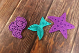 Mermaid Tail Cookie Cutter | Stamp | Stencil #1 Beach / Summer Cookie Cutter Lady 