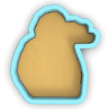 a cookie cutter shaped like a dog's head