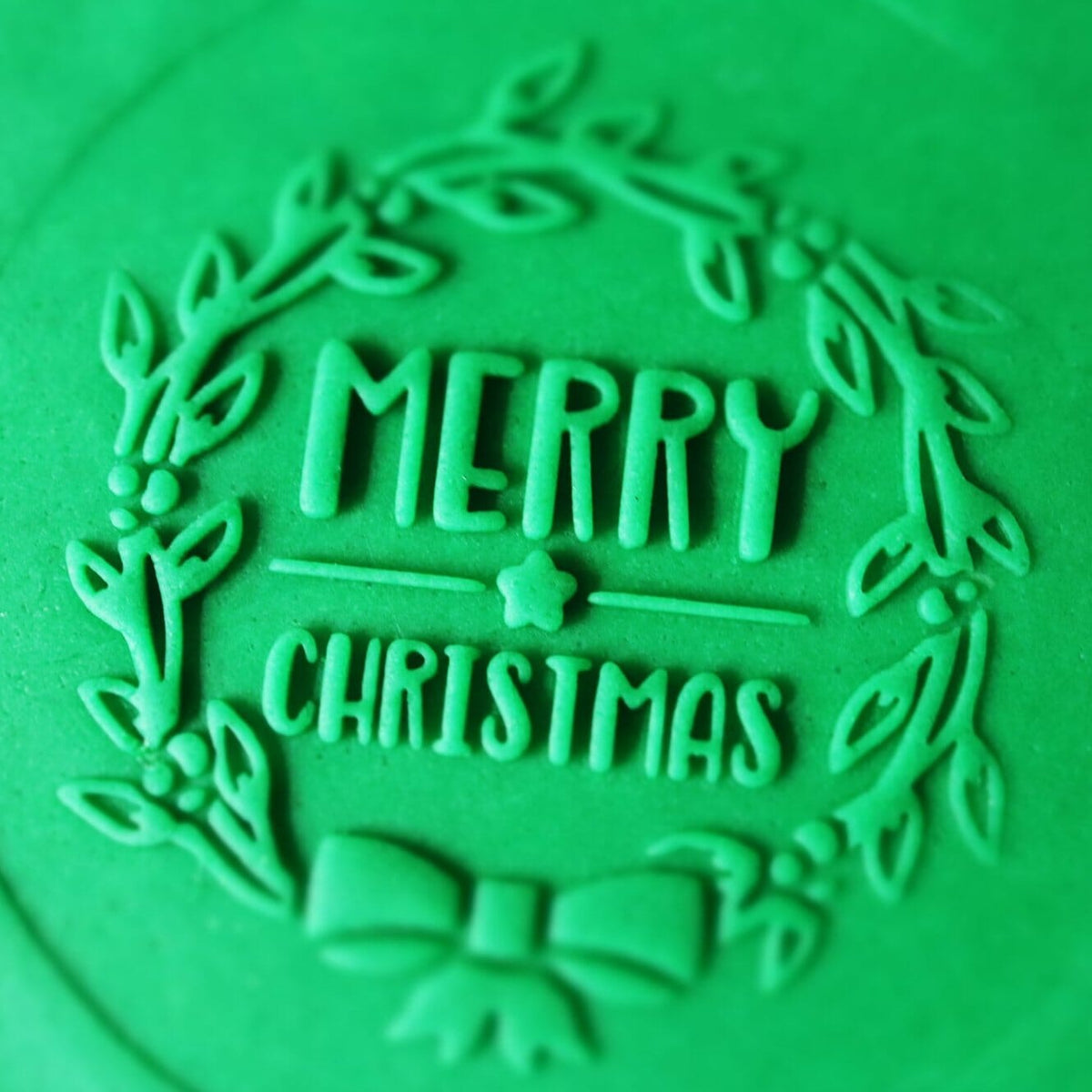Merry Christmas Mistletoe Cookie Cutter | Stamp | Stencil #1 Xmas / Winter / NYE Cookie Cutter Lady 