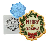 Merry Christmas Mistletoe Cookie Cutter | Stamp | Stencil #1 Xmas / Winter / NYE Cookie Cutter Lady 