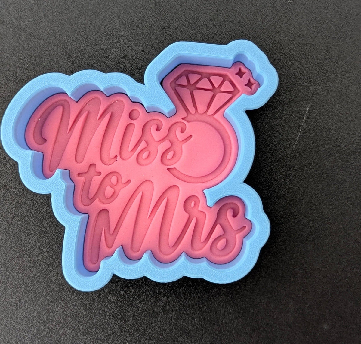 Miss to Mrs Gold Diamond Ring Cookie Cutter | Stamp | Stencil - SHARP EDGES - FAST Shipping - Choose Your Own Size! #1 Cookie Cutter Lady 