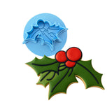 Mistletoe Cookie Cutter | Stamp | Stencil #1 Xmas / Winter / NYE Cookie Cutter Lady MINI - 2 Inches (5cm) **BUNDLE** Cutter + Debosser 