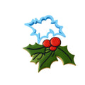 Mistletoe Cookie Cutter | Stamp | Stencil #1 Xmas / Winter / NYE Cookie Cutter Lady MINI - 2 Inches (5cm) Cookie Cutter ONLY (Outline) 