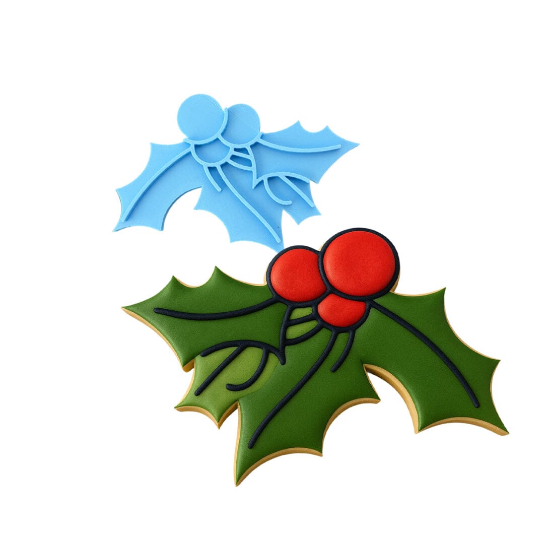 Mistletoe Cookie Cutter | Stamp | Stencil #1 Xmas / Winter / NYE Cookie Cutter Lady MINI - 2 Inches (5cm) Stamp ONLY 