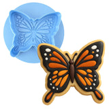 Monarch Butterfly Cookie Cutter | Stamp | Stencil #1 Easter / Spring / Flower Cookie Cutter Lady MINI - 2 Inches (5cm) **BUNDLE** Cutter + Debosser 