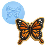 Monarch Butterfly Cookie Cutter | Stamp | Stencil #1 Easter / Spring / Flower Cookie Cutter Lady MINI - 2 Inches (5cm) Debosser ONLY 