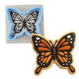 Monarch Butterfly Cookie Cutter | Stamp | Stencil #1 Easter / Spring / Flower Cookie Cutter Lady MINI - 2 Inches (5cm) **BUNDLE** Cutter + Stencil 